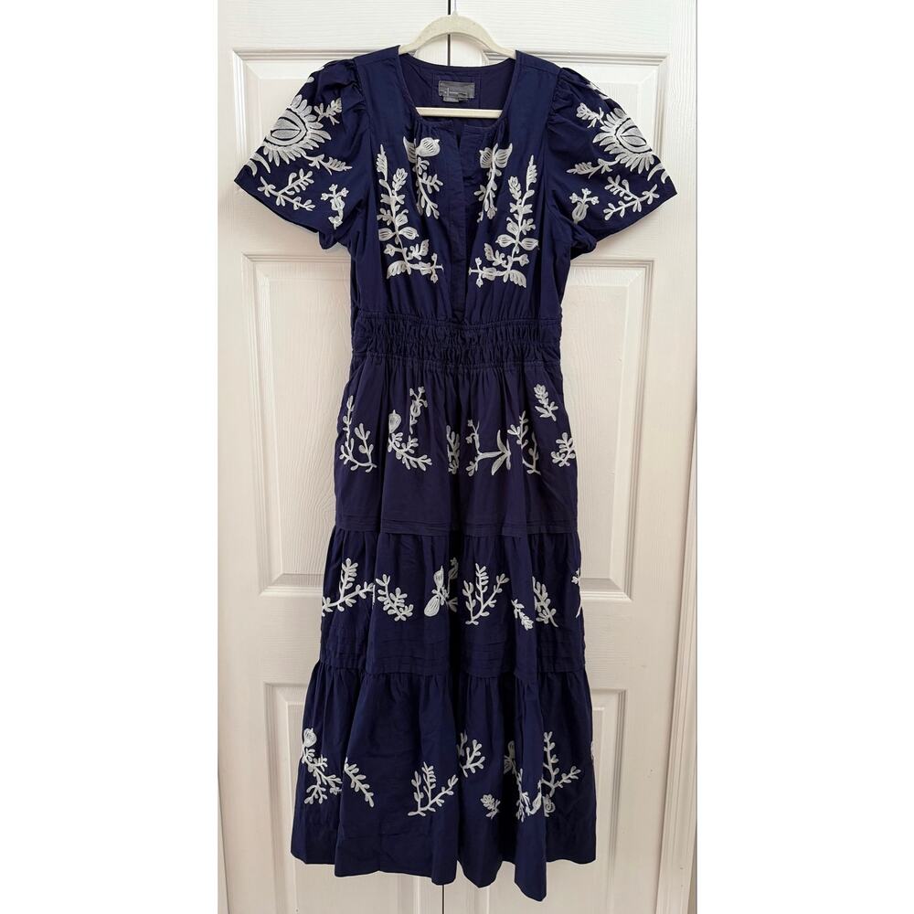 Anthropologie The Somerset Maxi Dress Embroidered Edition Large - Picture 2 of 4